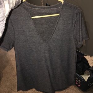 cutout v neck